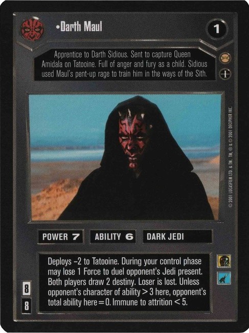 Buy Darth Maul | Tatooine | SWCCGStore.com