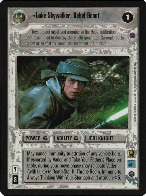 スターウォーズ CCG ルークの帰還 カード Buy Luke Skywalker, Rebel Scout | SWCCG | SWCCGStore.com
