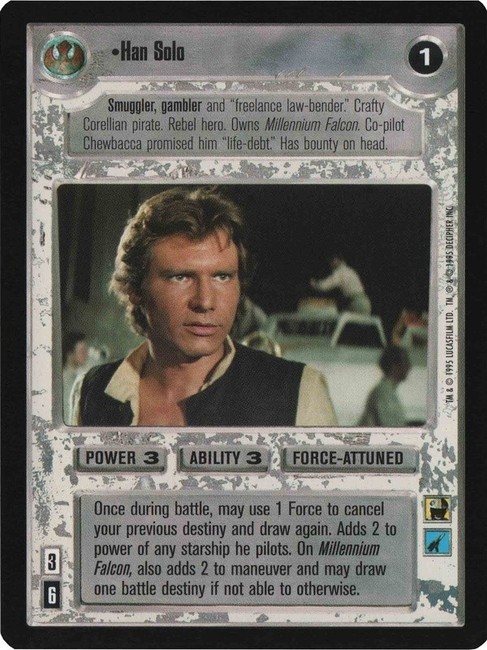スターウォーズ CCG ハン・ソロ カード Buy Han Solo | SWCCG | SWCCGStore.com
