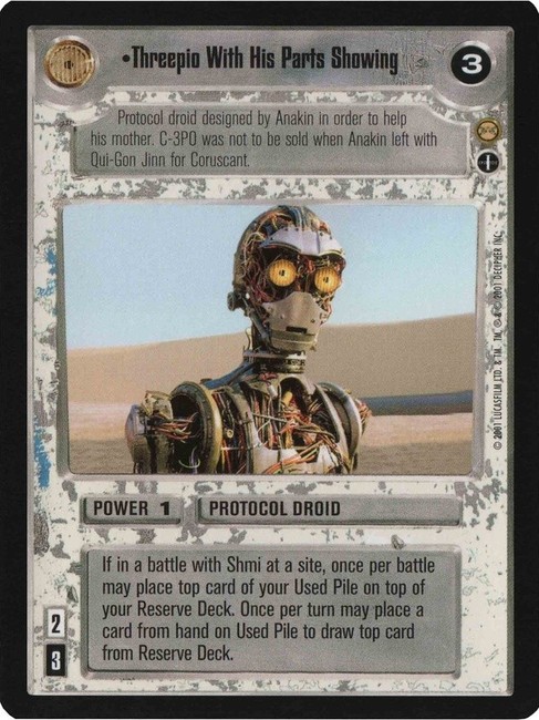 Buy Threepio With His Parts Showing (AI Foil) | SWCCG Foil