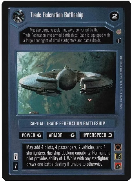 Buy Trade Federation Battleship | Coruscant | SWCCGStore.com