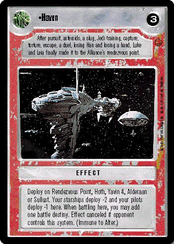 FOIL Haven Reflections II Star Wars CCG