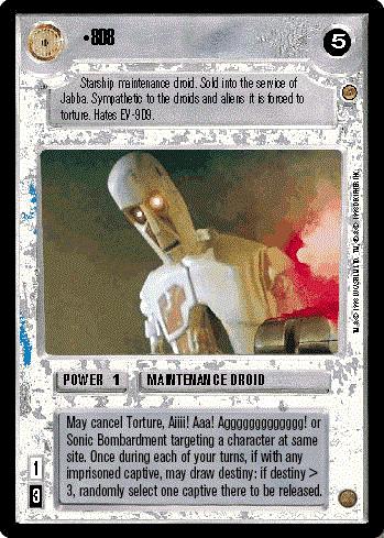 Star Wars CCG Jabba's Palace Thermal Detonator