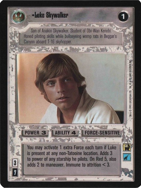 Buy Luke Skywalker (WB) | SWCCG | SWCCGStore.com