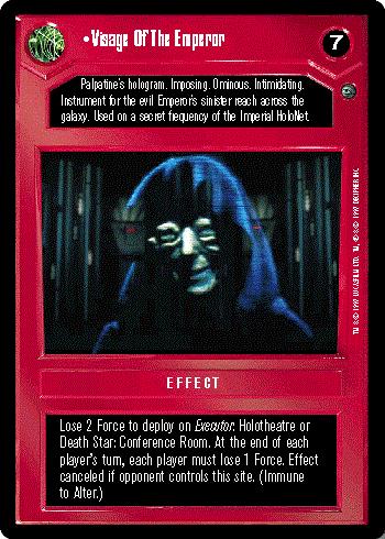Star Wars CCG BB Limited Dagobah Visage of the Emperor SWCCG NON-MINT