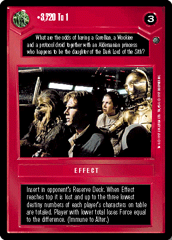 Pick card SW CCG Dagobah Revised WB Star Wars Cards 