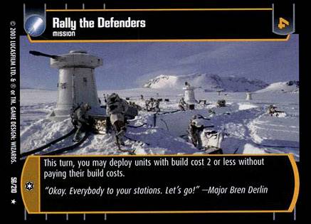 Buy Rally the Defenders (ESB # 56) | Star Wars TCG | SWCCGStore.com