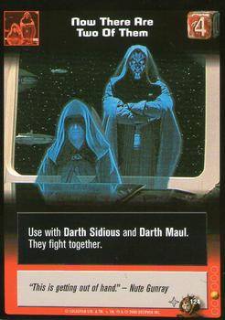 Young Jedi ダース・シディアス カード Buy Now There Are Two Of Them #124 | Young Jedi CCG | SWCCGStore.com